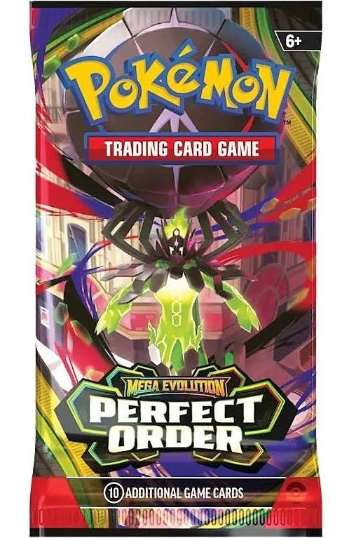 pokemon trading card games mega evolutions 3pk blister TCG Perfect Order Three Booster Card contents vary by booster.) Filled with courage and determination Pokemon TCG Mega Evolution Base